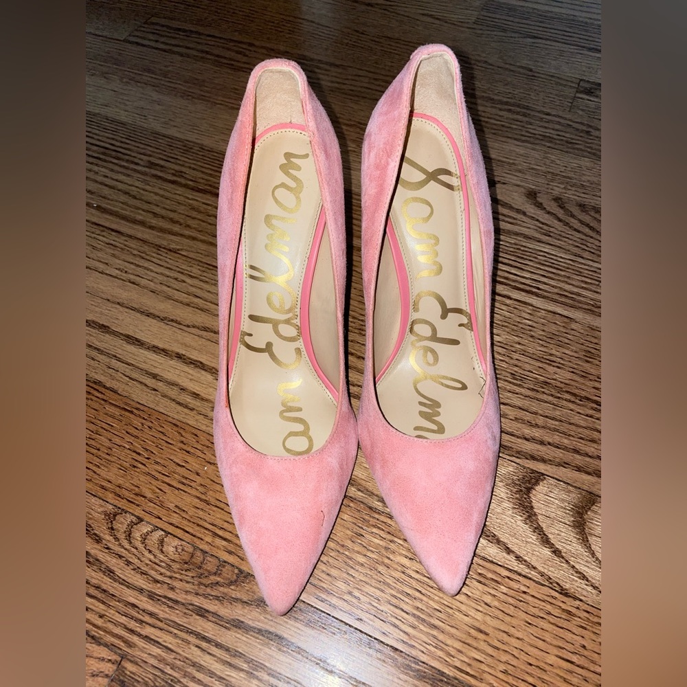Sam Edelman Hazel pump in pink suede